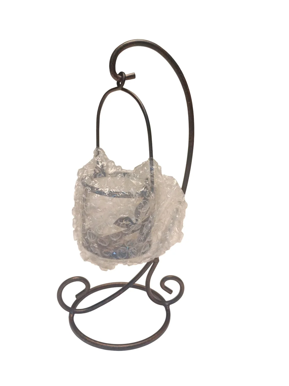 #6030 Gold Canyon Lark Mini Lantern Bird Candle Holder Stand & Wall Mount